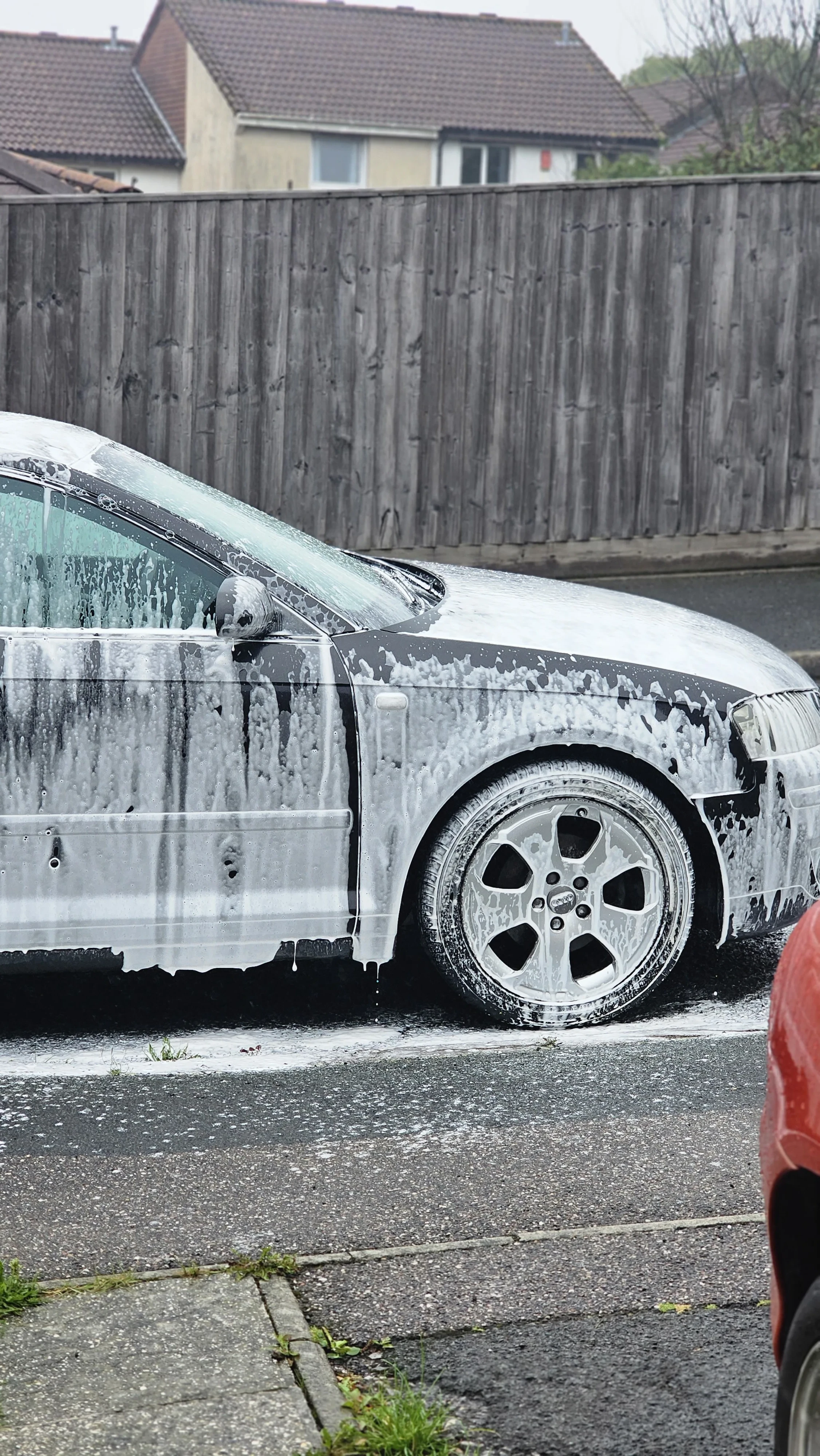 Audi exterior detailing during in Devon